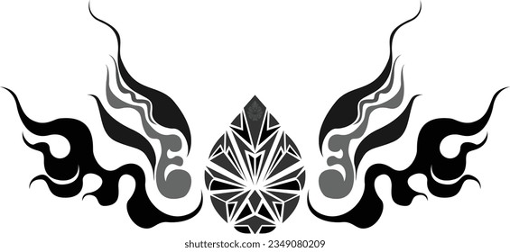 Vector  diamond art tagtoo logo desigh