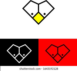 Vector Diamond Bird Design Company Business Logo 