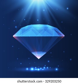  Cristal azul de diamante