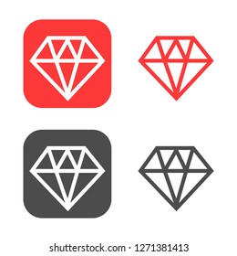 vector diamond icon 