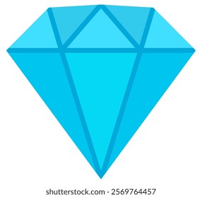 Vector diamond icon design isolated on white background.