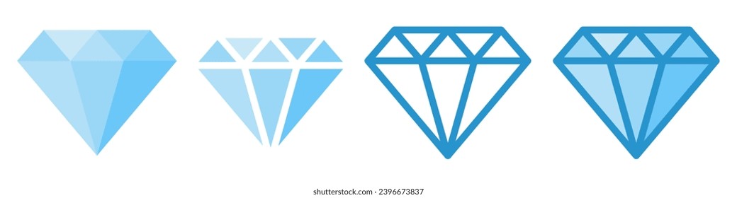 vector of a diamond. jewellery