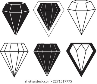 Colección Vector libre de formas de diamante vectorial