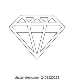 Vector diamond symbol for online and mobile apps. diamond jewels as a mark and emblem