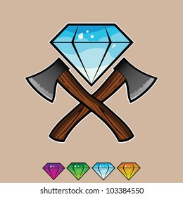 Vector Diamond with two axes