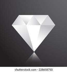 Vector diamond web icon. Eps 10.