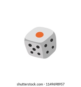 Vector dice flat illustration