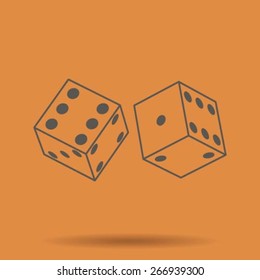 Vector dice icon