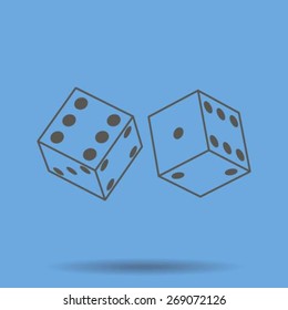 Vector dice icon