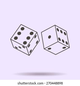 Vector dice icon