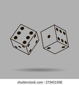 Vector dice icon