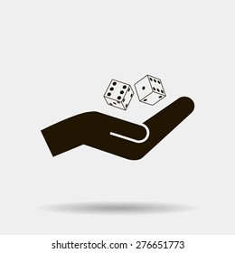 Vector dice icon