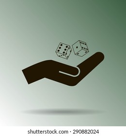 Vector dice icon