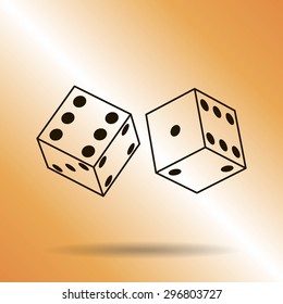 Vector dice icon
