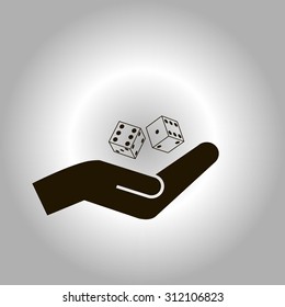 Vector dice icon