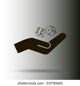 Vector dice icon