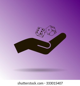 Vector dice icon