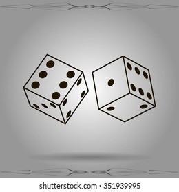 Vector dice icon