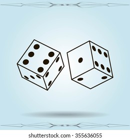 Vector dice icon