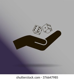 Vector dice icon