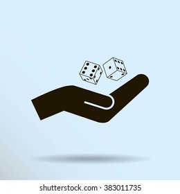 Vector dice icon