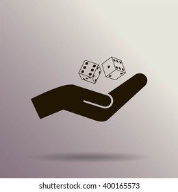 Vector dice icon