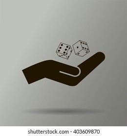 Vector dice icon