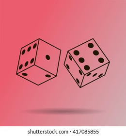Vector dice icon