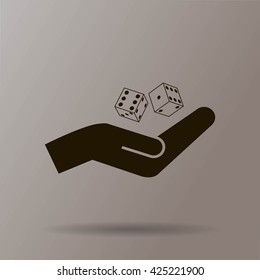 Vector dice icon