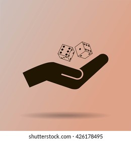 Vector dice icon