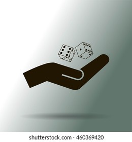 Vector dice icon