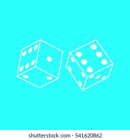 Vector dice icon
