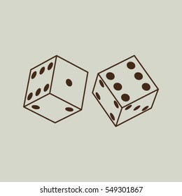 Vector dice icon