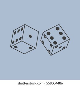 Vector dice icon