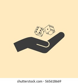 Vector dice icon