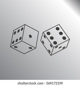 Vector dice icon