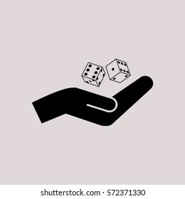 Vector dice icon