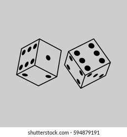 Vector dice icon