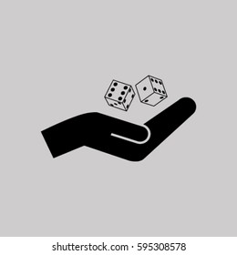 Vector dice icon