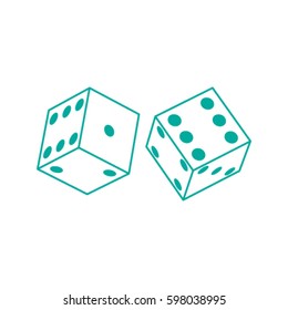 Vector dice icon