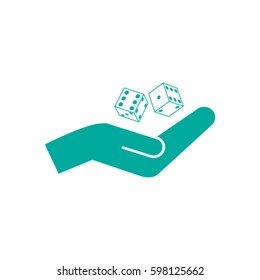 Vector dice icon