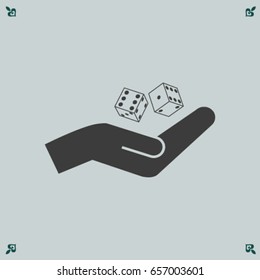 Vector dice icon