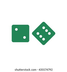 Vector dice icon.Game of dice.