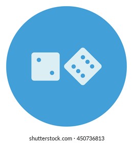 Vector dice icon.Game of dice.