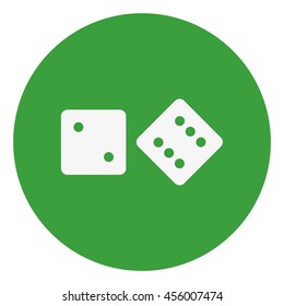 Vector dice icon.Game of dice.