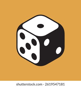 vector dice isolated on white background