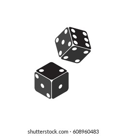 Vector dices icon