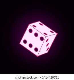 Vector dices icon. Universal set of web for website design and development, app development
