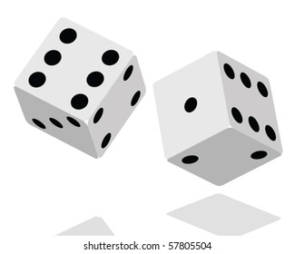 Vector Dices illustration clip art