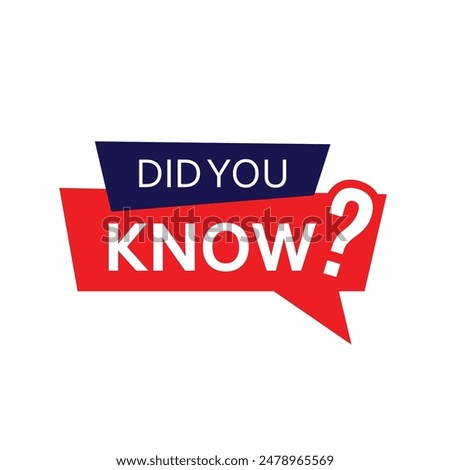 vector did you know banner design
